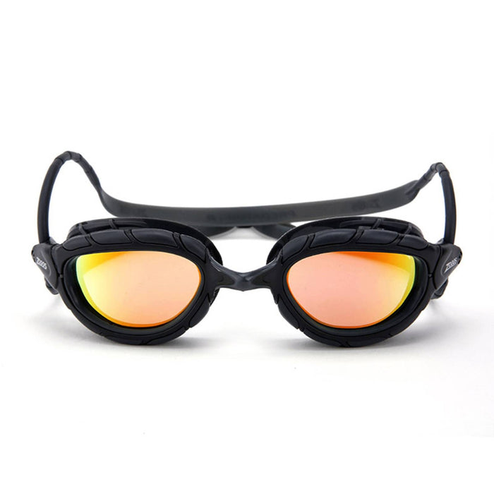 Lunettes de natation Predator Titanium Gris-Noir verres miroir orange Petite Zoggs 461065GYBKMORS