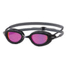 Lunettes de natation Predator Titanium Gris-Noir verres miroir roses Petite Zoggs 461065GYBKMPKS