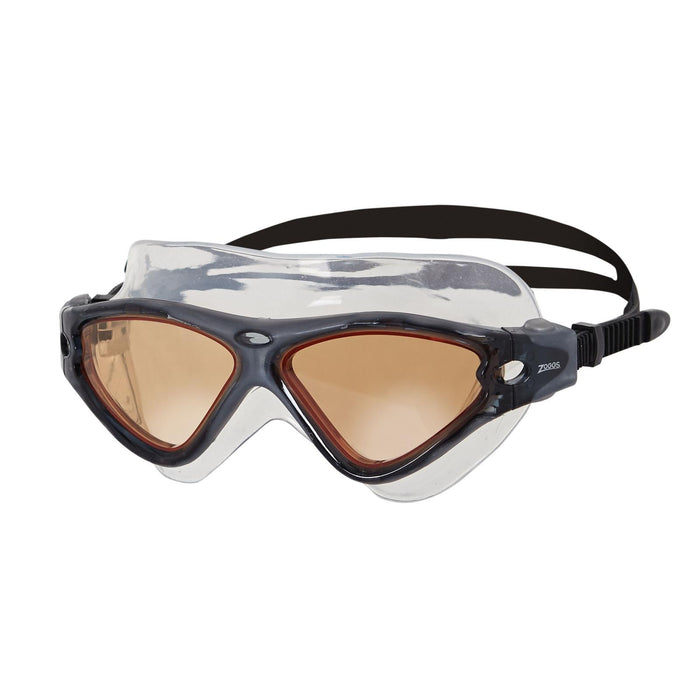 Masque de natation Tri Vision Gris-Noir, verres teintés cuivrés Zoggs 461075GYBKTCP