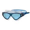 Maschera da nuoto Tri Vision blu navy-blu lenti colorate blu Zoggs 461075NVBLTBL