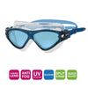 Maschera da nuoto Tri Vision blu navy-blu lenti colorate blu Zoggs 461075NVBLTBL