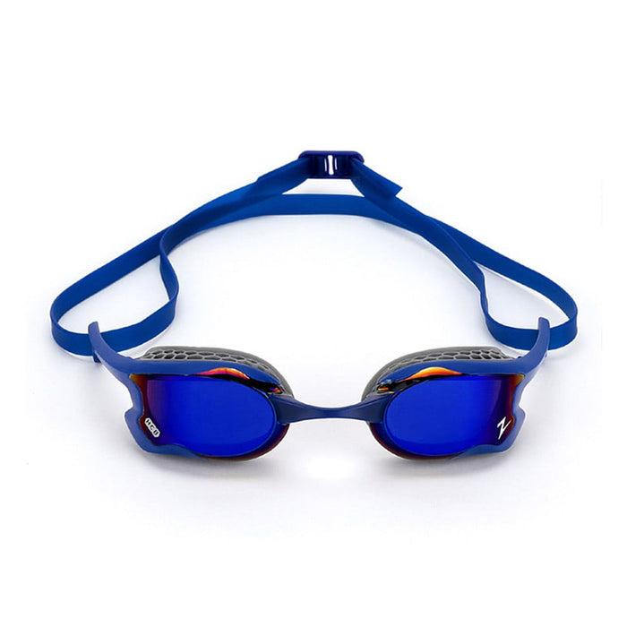 Occhialini da nuoto Raptor HCB Titanium Blu-Grigio Lenti specchiate blu scuro Zoggs 461085BLGYMDB