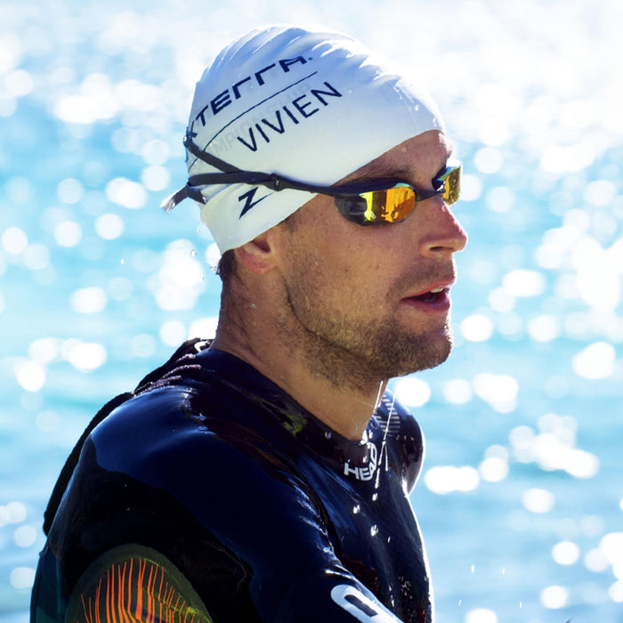 Occhialini da nuoto Raptor HCB Titanium Grigio-Nero Lenti specchiate blu Zoggs 461085GYBKMBL