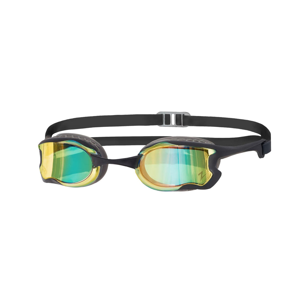 Occhialini da nuoto Raptor HCB Titanium Grigio-Nero Lenti specchiate blu Zoggs 461085GYBKMBL