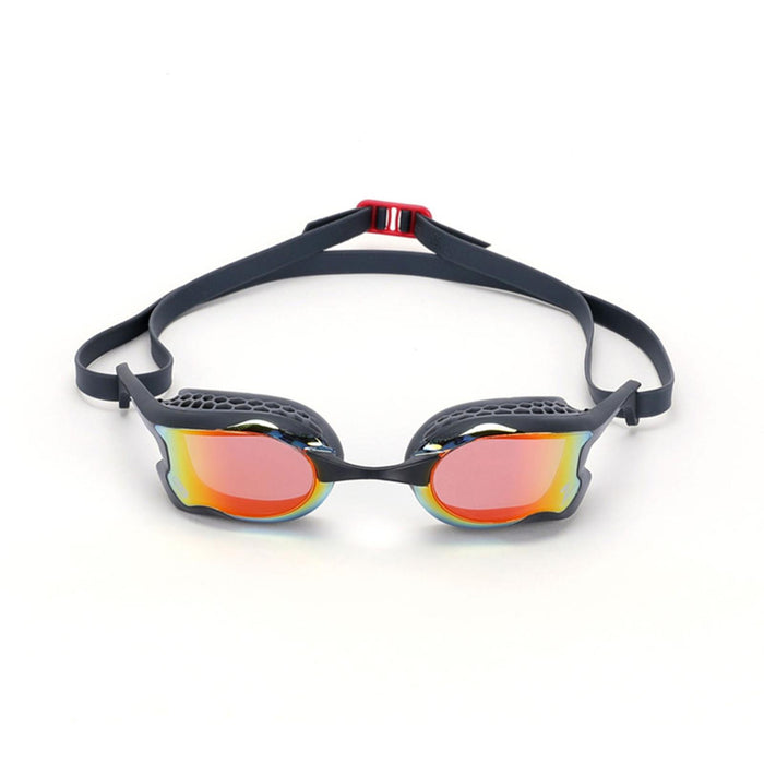 Occhialini da nuoto Raptor HCB Titanium Grigio-Nero Lenti specchiate rosse Zoggs 461085GYBKMRD