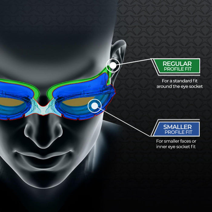 Swimming Goggles Predator Flex Titanium Reactor Black-Gold Regular Zoggs 461089BKGORTIR
