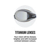 Swimming Goggles Predator Flex Titanium Reactor Black-Gold Regular Zoggs 461089BKGORTIR