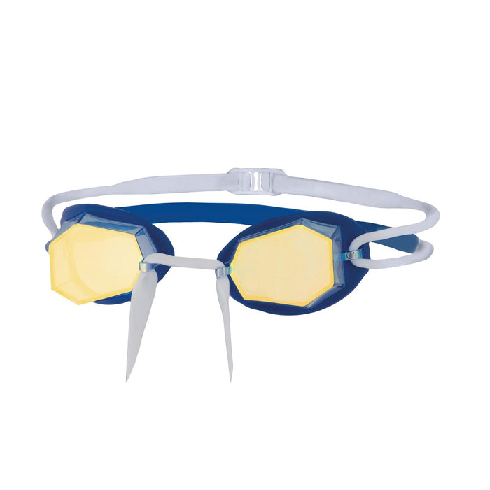 Occhialini da nuoto Diamond Titanium-Blu-Bianco Lenti specchiate oro Zoggs 461090BLWHMGD
