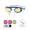 Occhialini da nuoto Diamond Titanium-Blu-Bianco Lenti specchiate oro Zoggs 461090BLWHMGD