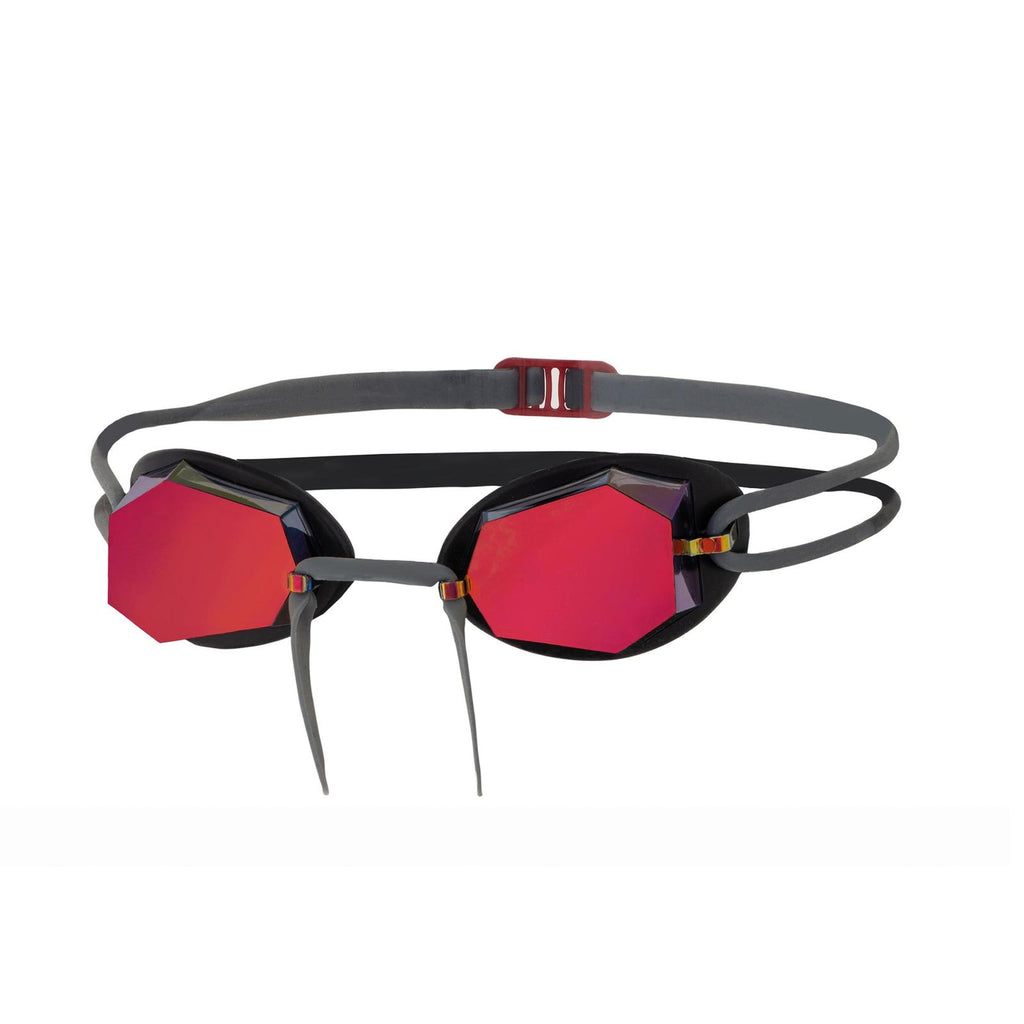 Lunettes de natation Diamond Titanium-Gris-Noir verres miroir rouges Zoggs 461090GYBKMRD