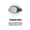 Lunettes de natation Diamond Titanium-Gris-Noir verres miroir rouges Zoggs 461090GYBKMRD