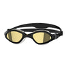 Lunettes de natation Tiger LSR++ Titanium Noir-Gris verres miroir dorés Petite Zoggs 461092BKGYMGDS
