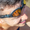 Lunettes de natation Tiger Lsr+ Titanium Noir-Gris verres miroir rouges Petite taille Zoggs 461092BKGYMRDS