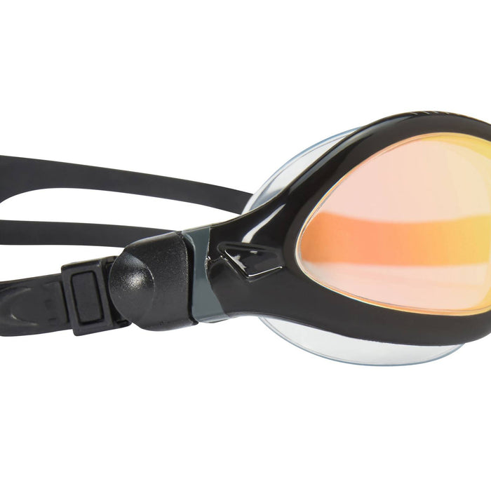 Lunettes de natation Tiger Lsr+ Titanium Noir-Gris verres miroir rouges Petite taille Zoggs 461092BKGYMRDS