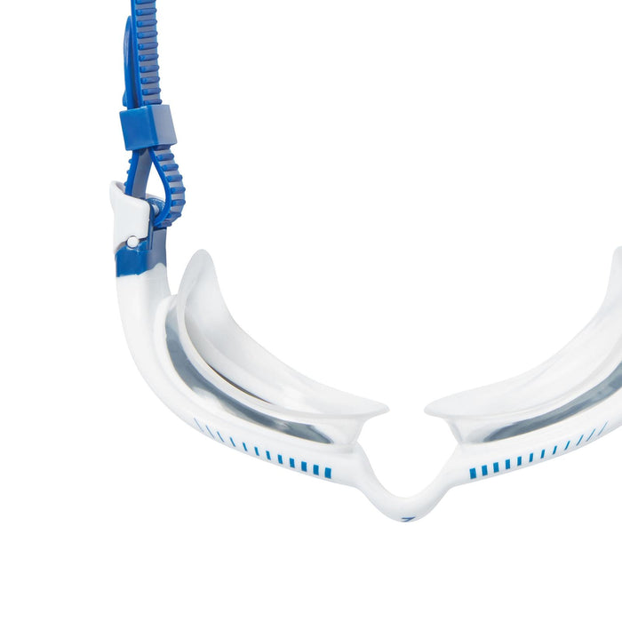 Lunettes de natation Tiger Lsr+ Titanium Blanc-Bleu verres miroir fumés Taille standard Zoggs 461092WHBLMSMR