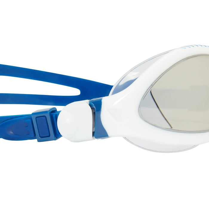 Lunettes de natation Tiger Lsr+ Titanium Blanc-Bleu verres miroir fumés Taille standard Zoggs 461092WHBLMSMR
