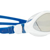 Lunettes de natation Tiger Lsr+ Titanium Blanc-Bleu verres miroir fumés Taille standard Zoggs 461092WHBLMSMR