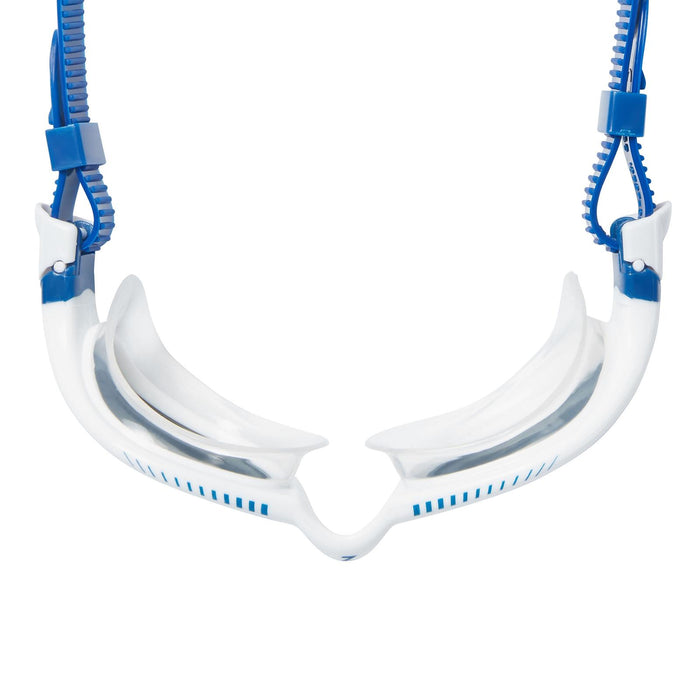 Lunettes de natation Tiger Lsr+ Titanium Blanc-Bleu verres miroir fumés Petite taille Zoggs 461092WHBLMSMS