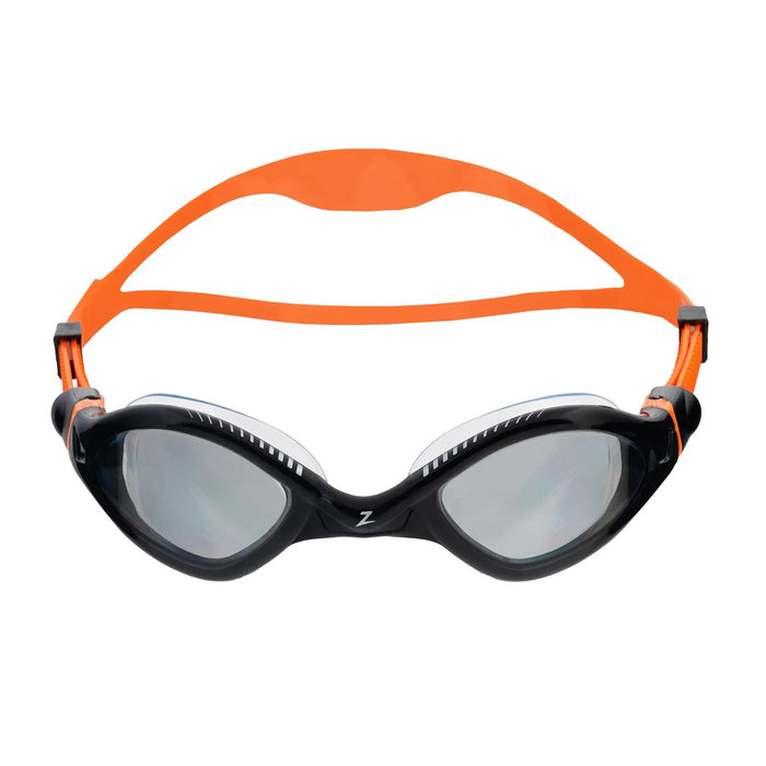Lunettes de natation Tiger Lsr+ Noir-Orange verres teintés fumés Taille standard Zoggs 461093BKORTSMR