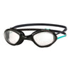 Lunettes de natation Tiger Lsr+ Noir-Turquoise-Transparent Taille standard Zoggs 461093BKTQCLRR