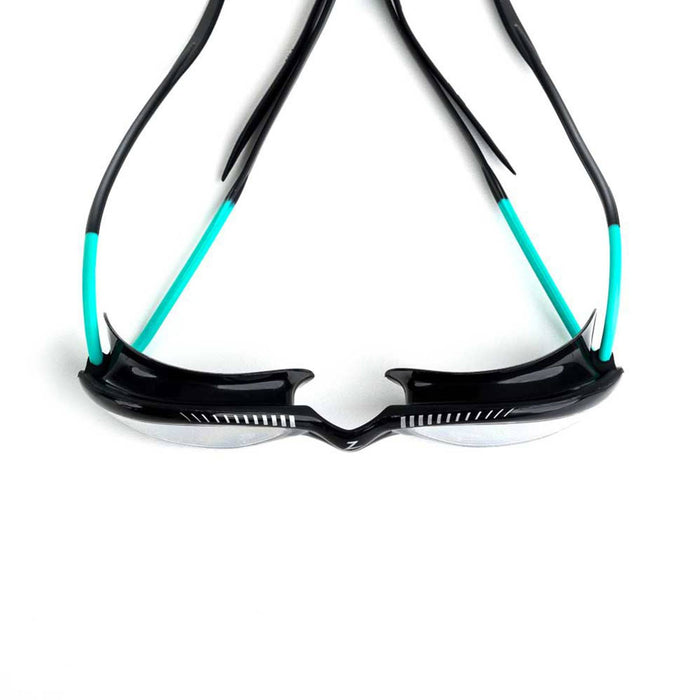 Lunettes de natation Tiger Lsr+ Noir-Turquoise-Transparent Taille standard Zoggs 461093BKTQCLRR
