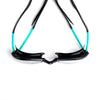 Lunettes de natation Tiger Lsr+ Noir-Turquoise-Transparent Taille standard Zoggs 461093BKTQCLRR