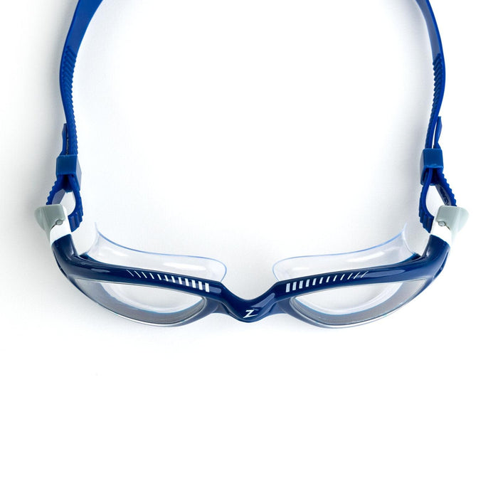 Lunettes de natation Tiger Lsr+ Bleu-Blanc-Transparent Taille standard Zoggs 461093BLWHCLRR