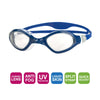 Lunettes de natation Tiger Lsr+ Bleu-Blanc-Transparent Petite taille Zoggs 461093BLWHCLRS