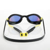 Lunettes de natation Tiger Titanium Noir-Jaune verres miroir vert citron Petite taille Zoggs 461094BKYLMLMS