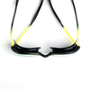 Lunettes de natation Tiger Titanium Noir-Jaune verres miroir vert citron Petite taille Zoggs 461094BKYLMLMS