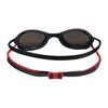 Lunettes de natation Tiger Titanium Gris-Rouge verres miroir fumés Taille standard Zoggs 461094GYRDMSMR