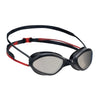 Lunettes de natation Tiger Titanium Gris-Rouge verres miroir fumés Taille standard Zoggs 461094GYRDMSMR