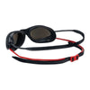 Lunettes de natation Tiger Titanium Gris-Rouge verres miroir fumés Petite taille Zoggs 461094GYRDMSMS
