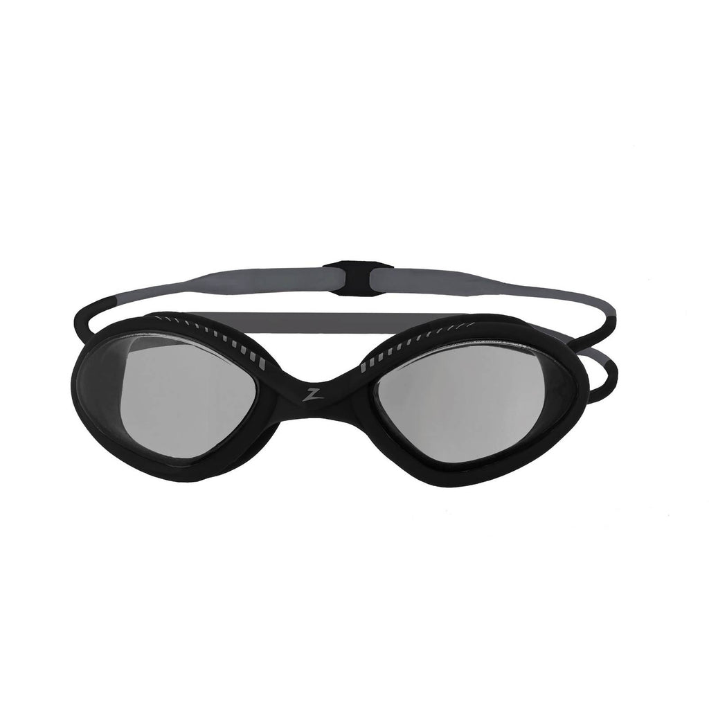 Lunettes de natation Tiger Noir-Gris verres teintés fumés Petite taille Zoggs 461095BKGYTSMS