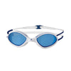 Lunettes de natation Tiger Blanc-Bleu verres teintés bleus Taille standard Zoggs 461095WHBLTBLR