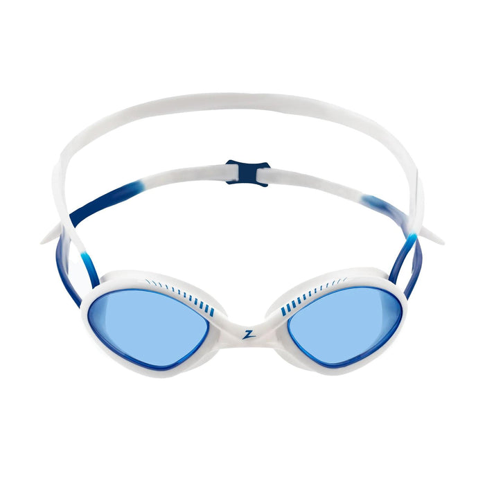 Lunettes de natation Tiger Blanc-Bleu verres teintés bleus Taille standard Zoggs 461095WHBLTBLR