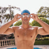 Lunettes de natation Tiger Blanc-Bleu verres teintés bleus Petite taille Zoggs 461095WHBLTBLS