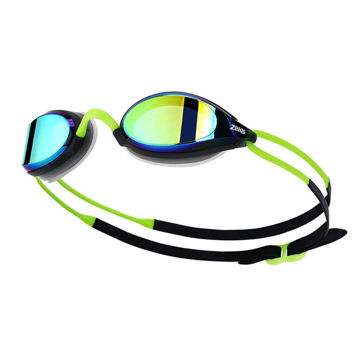 Occhialini da nuoto Fusion Air Titanio Nero-Lime Lenti specchiate oro Zoggs 461106BKLMMGD