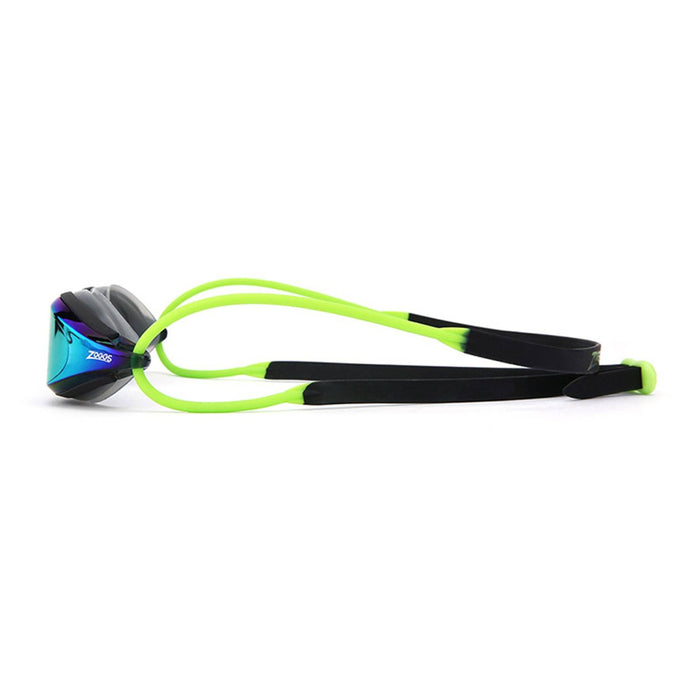 Occhialini da nuoto Fusion Air Titanio Nero-Lime Lenti specchiate oro Zoggs 461106BKLMMGD