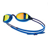 Lunettes de natation Fusion Air Titanium Bleu verres miroir orange Zoggs 461106BLBLMOR