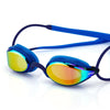 Lunettes de natation Fusion Air Titanium Bleu verres miroir orange Zoggs 461106BLBLMOR