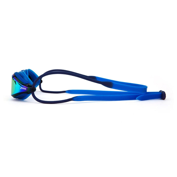 Lunettes de natation Fusion Air Titanium Bleu verres miroir orange Zoggs 461106BLBLMOR