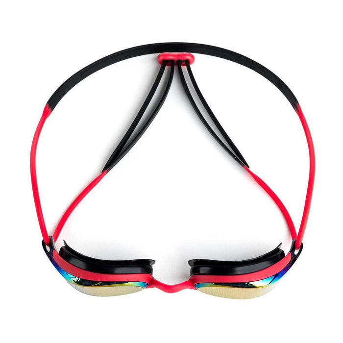 Lunettes de natation Fusion Air Titanium Rouge-Noir verres miroir rouges Zoggs 461106RDBKMRD