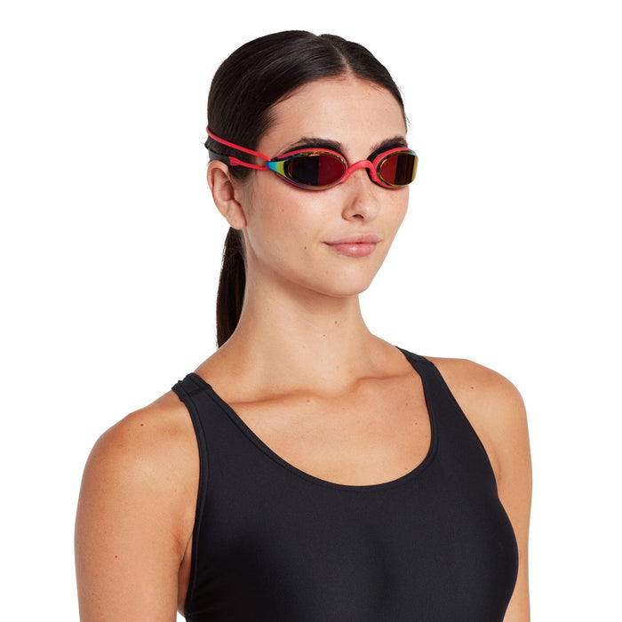 Lunettes de natation Fusion Air Titanium Rouge-Noir verres miroir rouges Zoggs 461106RDBKMRD