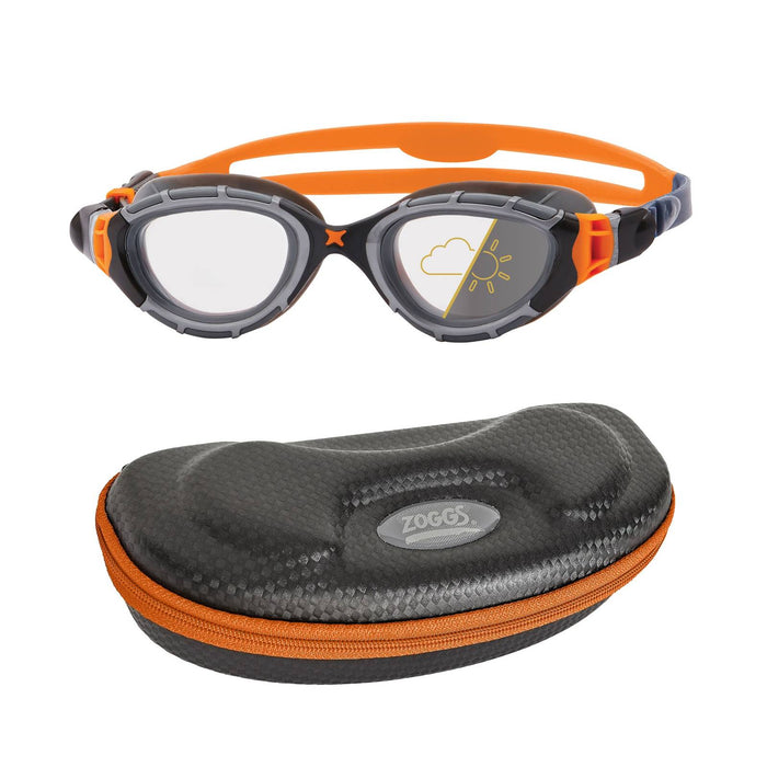 Lunettes de natation Predator Flex Reactor Gris-Orange-Fumé Petite Zoggs 461107GYORRSMS