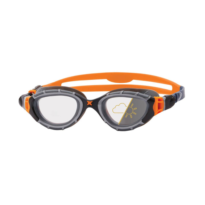 Lunettes de natation Predator Flex Reactor Gris-Orange-Fumé Petite Zoggs 461107GYORRSMS