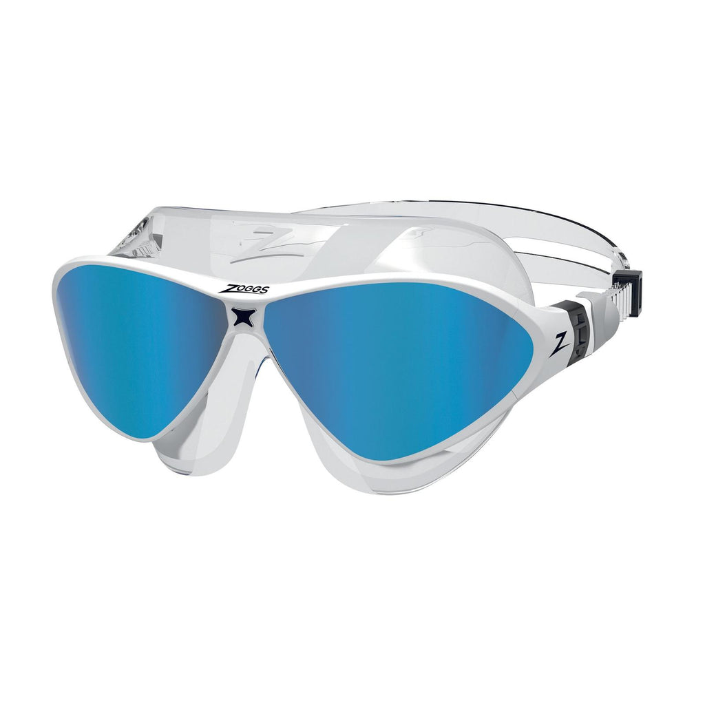 Maschera da Nuoto Horizon Flex Titanium Trasparente-Bianco Lenti Specchiate Blu Zoggs 461109CLWHMBL