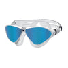 Maschera da Nuoto Horizon Flex Titanium Trasparente-Bianco Lenti Specchiate Blu Zoggs 461109CLWHMBL