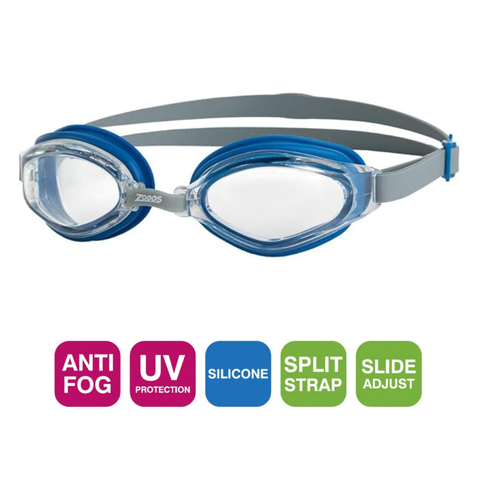 Lunettes de natation Endura Max gris-bleu Zoggs 461110GYBLCLR