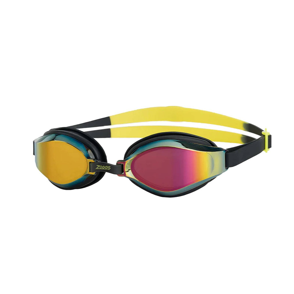 Occhialini da Nuoto Endura Max Titanium Nero-Giallo Lenti Specchiate Viola Zoggs 461111BKYLMVI